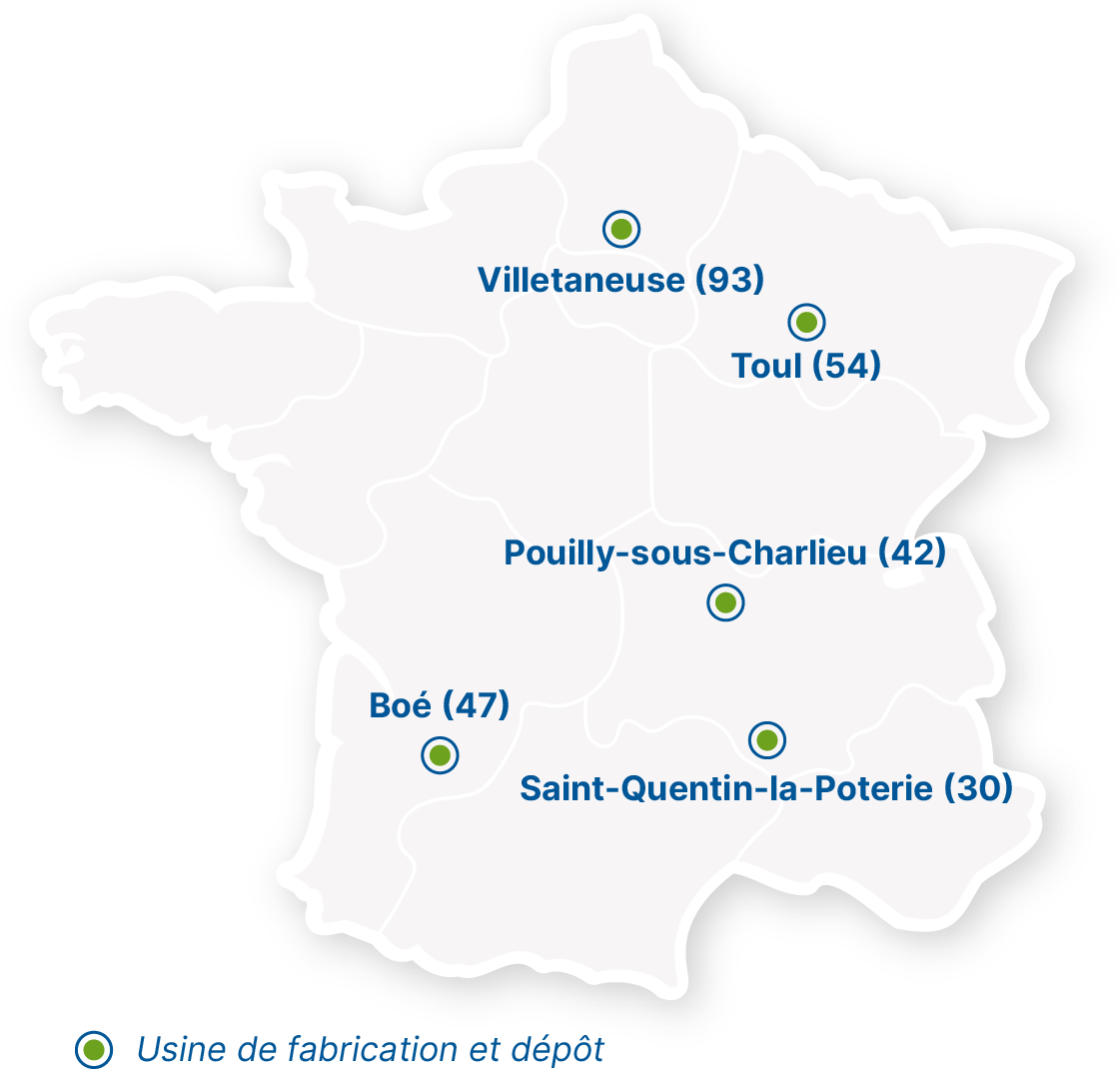 Sebico -Sites de production