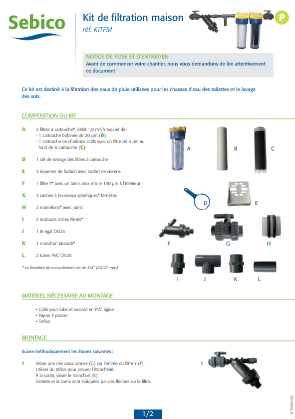 Kit de filtration maison Kit de filtration maison