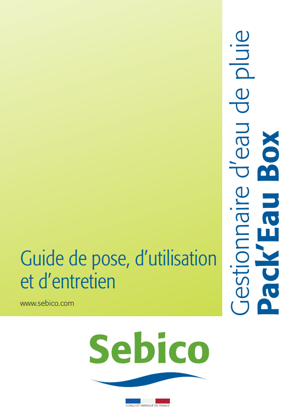 Gestionnaire d'eau de pluie Pack'eau Box Gestionnaire d'eau de pluie Pack'eau Box