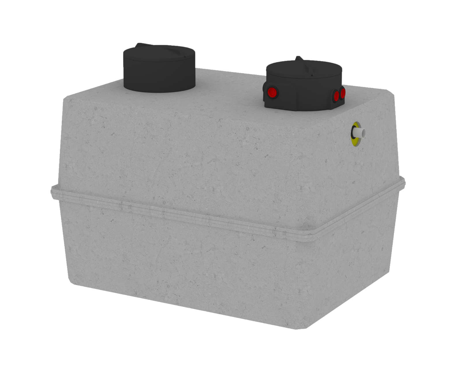 Cuve de stockage et de régulation de l'eau de pluie en béton