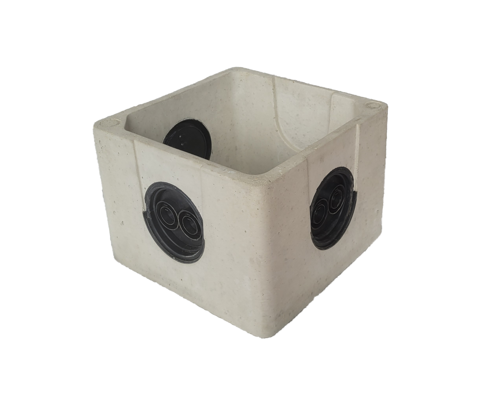 Boîte béton à opercules
